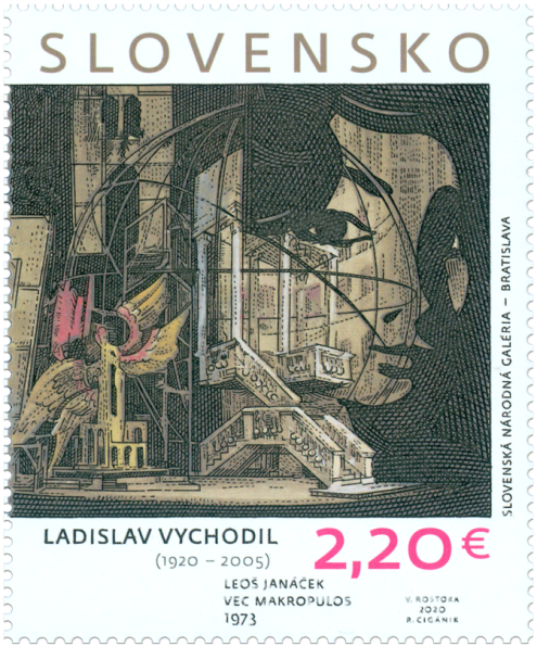 Poštová známka „UMENIE: Ladislav Vychodil (1920 – 2005)“